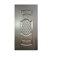 Brown Metal Door Skin Matte puerta piel de acero decorada embossed steel sheet metal plate oem design security door skin